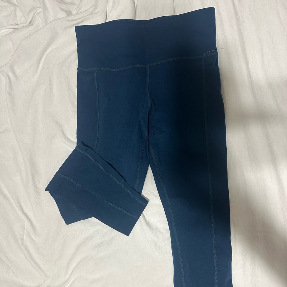 Brooks Girls Navy High-Waist Performance Leggings